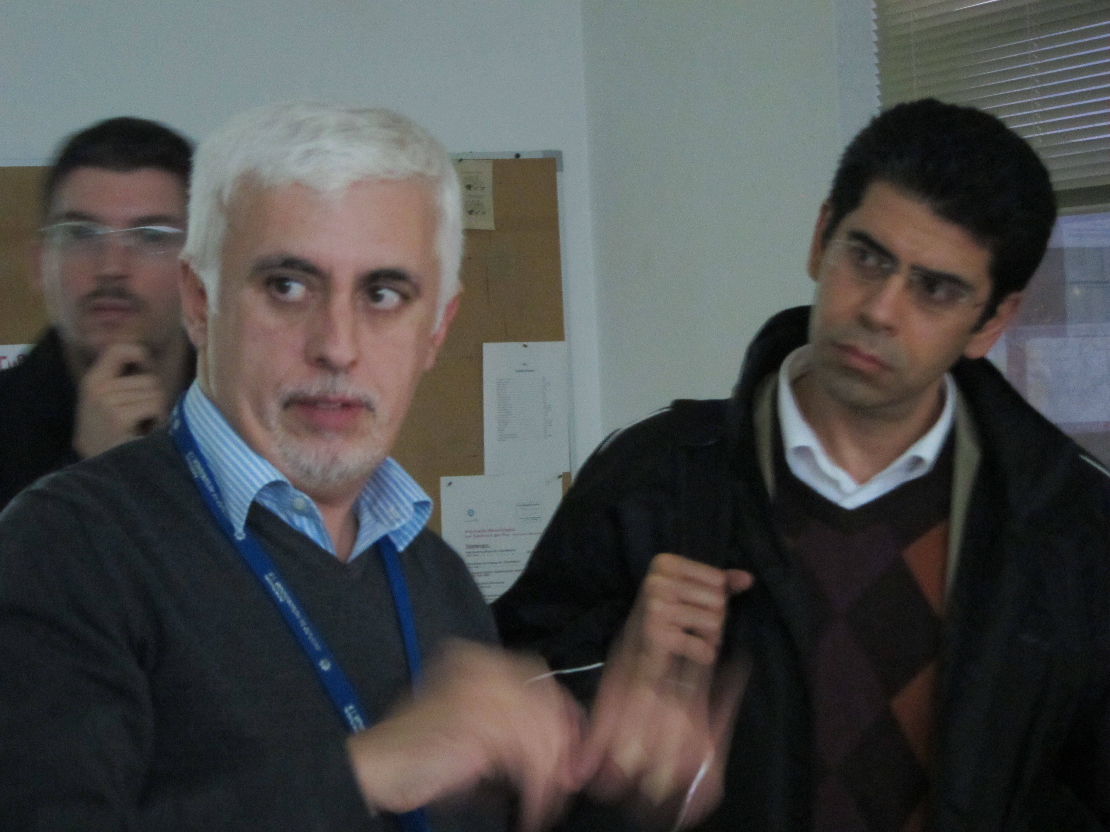Dr. Fernando Carillho of IPMA in Lisbon giving directions to the personnel on duty